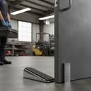 Premium Heavy Duty Non-Slip Door Stopper Wedge for Various Door Types, Durable Metallic Casing and Solid Rubber Sole