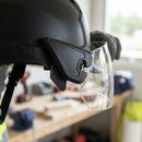 Helmet Visor Adaptor for Combined Ear and Eye Protection - Black