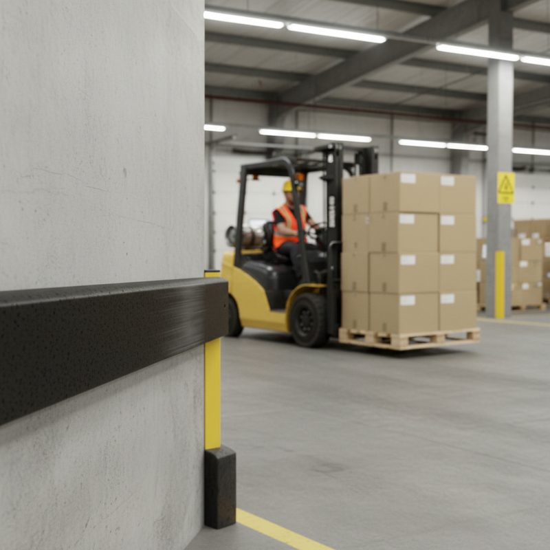 Dark Gray Premium Impact Resistant Wall Buffers for Protection