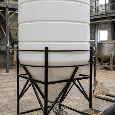 7000L Cone Tank with 60° Drainage Angle, UV Polyethylene