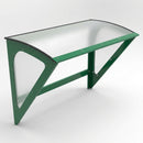 Wall-mounted smoking shelter, space-saving design, 3-person capacity (view 2)