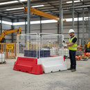 Light Slate Gray Heavy Duty Barrier Mesh Top Panel for Enhanced Site Security