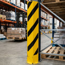 1200 x 160 x 6mm right-angle pallet racking protector steel