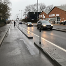 Light Slate Gray Premium Lane Separators for Traffic and Cycle Safety
