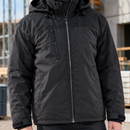 Insulated Weatherproof Winter Coat - Dark Grey/Black