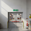 Light Slate Gray Premium Fire Safety Signs - Fire Exit Upwards Arrow Directional Sign