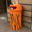 Tiger Animal Face Litter Bin, 90 Litre Capacity