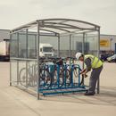 Gray Premium Shelter with Clear PETG Cladding - Modular Design with Extensions