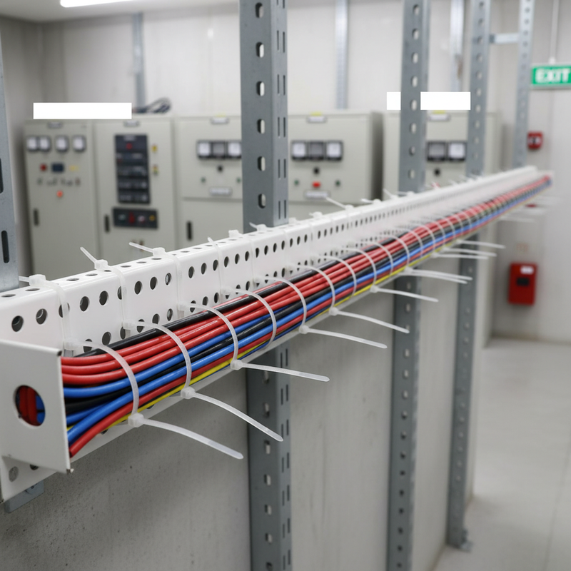 Light Slate Gray Premium Heavy Duty White Cable Ties 900mm x 9mm (Pack of 100)