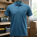 Ocean Polo Shirt with Chest Pocket - Cotton-Polyester (view 2)