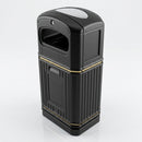Slimline Heritage Outdoor Litter Bin – 72 Litre Polyethylene (view 2)