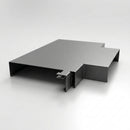 Aluminium Coping T-Junction – Secret Fix Wall Detail — RAL 7037