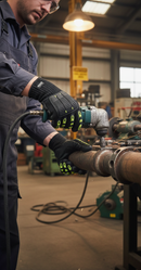 Dark Slate Gray High-Performance Anti-Vibration Safety Gloves - Multiple Sizes