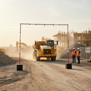 Antique White Premium Height Restriction Goalpost Kits for Safety