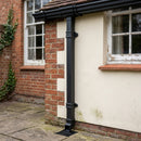 Traditional Aluminium Downpipe Sample — RAL 7021 / 72x72mm (in use)