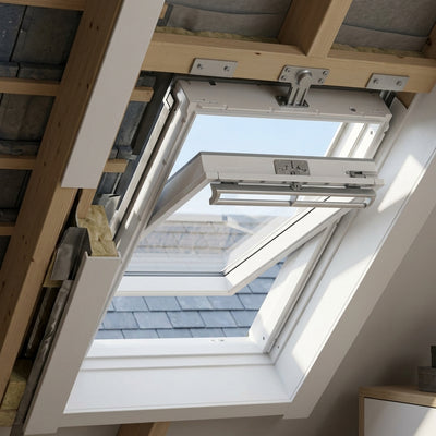 Centre Pivot Roof Window - 10 Year Warranty - White Painted