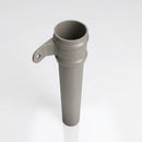 Traditional Aluminium Downpipe 76mm Diameter × 3m Eared Socket — RAL 7036