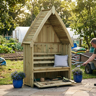 Garden Arbour with Storage Box