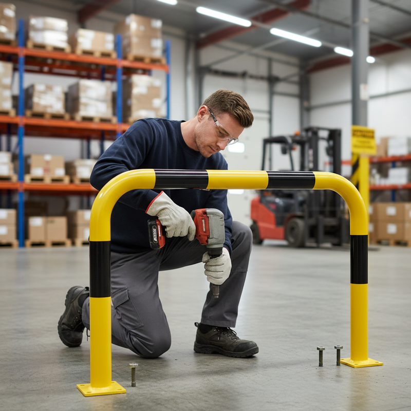 Rosy Brown Heavy Duty Protection Guard - 600mm Height for Maximum Asset Safety