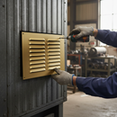 Premium Louvred Aluminium Vent for Double Brick Apertures - 9x6 Inch with High Airflow Capacity