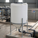 500 Litre 45° Cone Tank, UV Polyethylene, 2" Drain Fitting