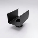 Aluminium Box Gutter Outlet 76mm Dia – 135 x 100mm — Textured Black