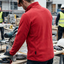 Chili Red Low-Shedding Half Zip Fleece Pullover