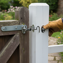 Premium Heavy Duty 75mm Cabin Hook Eye Latch for Gates and Doors - Chrome Plated Finish with Easy Installation