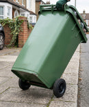 140 Litre Green Wheelie Bin – Two-Wheel Waste Container