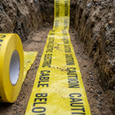 150mm Yellow Underground Cable Warning Tape - 365m (view 2)
