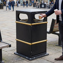 84 litre square closed top litter bin GFC composite