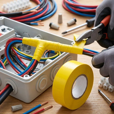 50mm Yellow PVC Electrical Insulation Tape - 33m
