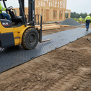 Dim Gray Premium Ground Protection Mat - 2.4m x 1.2m for Temporary Site Access
