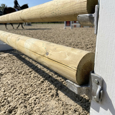 Round Jump Pole 12ft x 4in for Equestrian Training