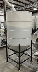 3150 Litre 60° Open Top Cone Tank, UV Polyethylene