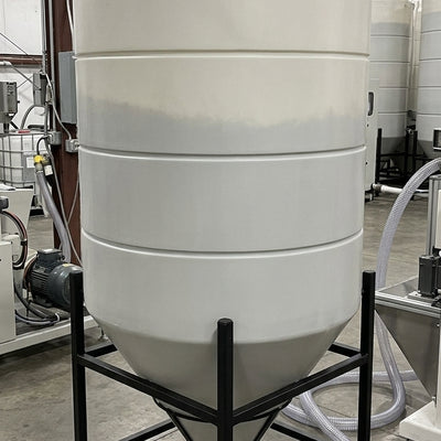 3150 Litre 60° Open Top Cone Tank, UV Polyethylene
