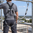 2 Point Safety Harness Fall Protection Set with Single Lanyard