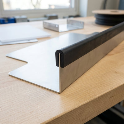 U-Profile Rubber Edge Protector 8x4.4mm for 1-2mm Panels - 5m EPDM
