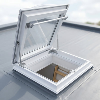 Domed Flat Roof Access Window 1000x1000mm Double Glazed