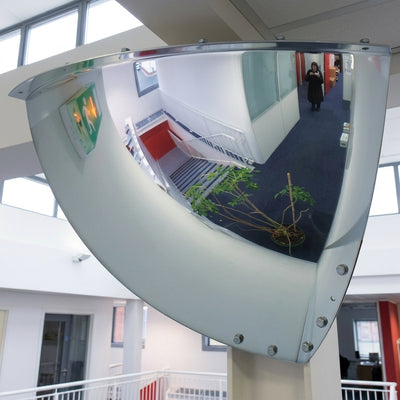 1150mm Diameter PMMA 1/8 Sphere Convex Security Mirror with Bracket
