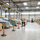 Gray Premium 27m Retractable Linear Post & Base Barrier Kit