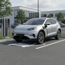 Dim Gray High-Performance Thermoplastic EV Charging Point Symbol for Permanent Marking