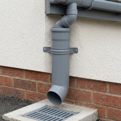 110mm Plain Ended Downpipe 3m