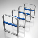 Galvanised Steel Cycle Rack with Powder Coated Cross Bar (view 2)