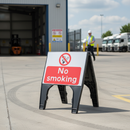 Gray No Smoking Sign - Premium Quality 600 x 450mm Safety Sign