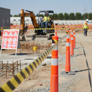 Rosy Brown Premium Barrier Tape - Red/White & Black/Yellow - 70mm x 500m