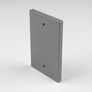 Aluminium Downpipe Access Plate 72x72mm — RAL 7037