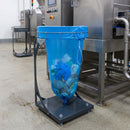 Continuous liner waste bin with wheels – painted or stainless steel