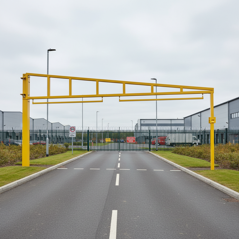 Light Gray Premium Heavy Duty Single Leaf Height Barrier - Custom Sizes Available