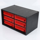 6-Drawer Plastic Stackable Storage Unit 127 × 150 × 37mm (view 2)